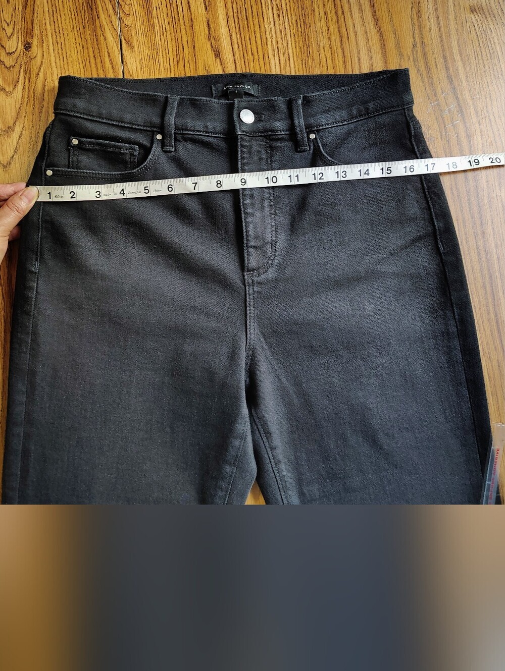 Ann Taylor The Boot Cut High Rise Women's Denim Jeans Black Stretch sz 8. - Picture 10 of 16